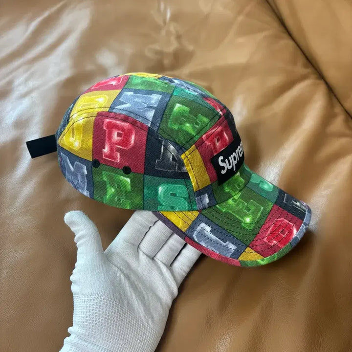 [BUNJANG] Supreme Box Logo Multicolor Block Camp Cap Hat / 슈프림 캠프캡 모자 박스로고 멀티 컬러 블록