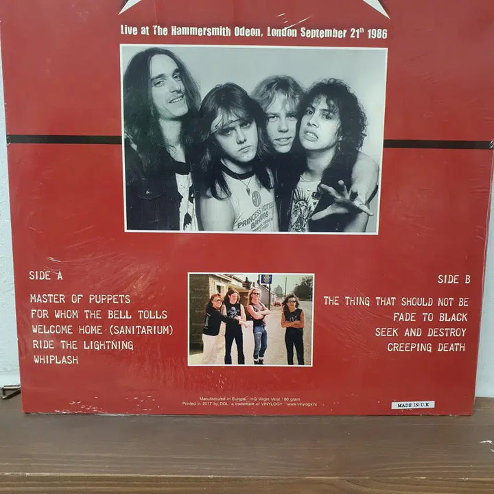 [BUNJANG] Metallica Hammersmith 1986 2017 Reissue 180g Color Vinyl LP / 미개봉 메탈리카 1986 Hammersmith LP 2017발매반