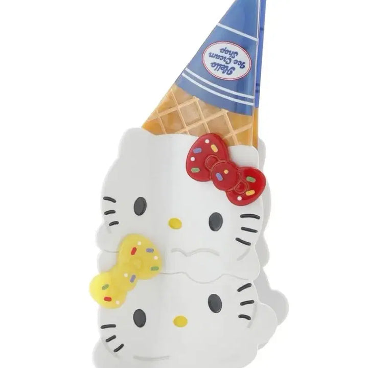[BUNJANG] Sanrio House Ice Cream Kitty Hair Clip / 산리오 하우스 아이스크림 키티 헤어클립 집게핀 공구