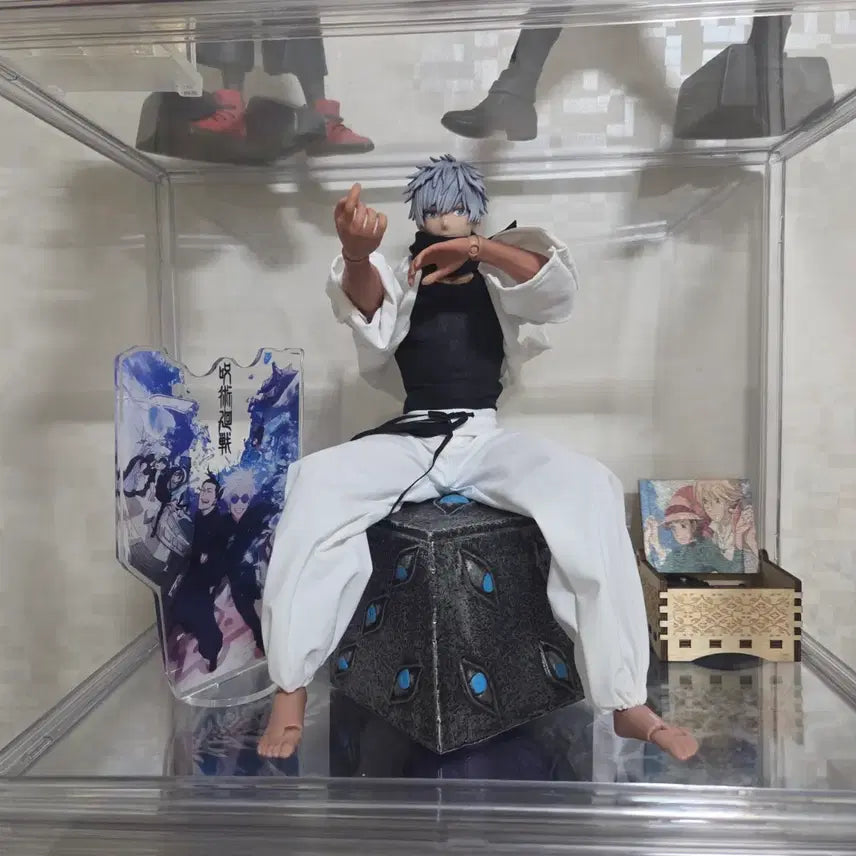 [BUNJANG] Jujutsu Kaisen Gojo Satoru 32cm Custom Figure / 주술회전 무라사키 당주고죠 개인커스텀 피규어+옥문강 피규어및 아크릴