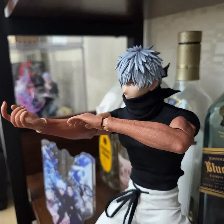 [BUNJANG] Gojo Satoru Custom Figure &amp; Okkotsu Yuta Okkimon Kyo Acrylic Set / 주술회전 무라사키 당주고죠 개인커스텀 피규어