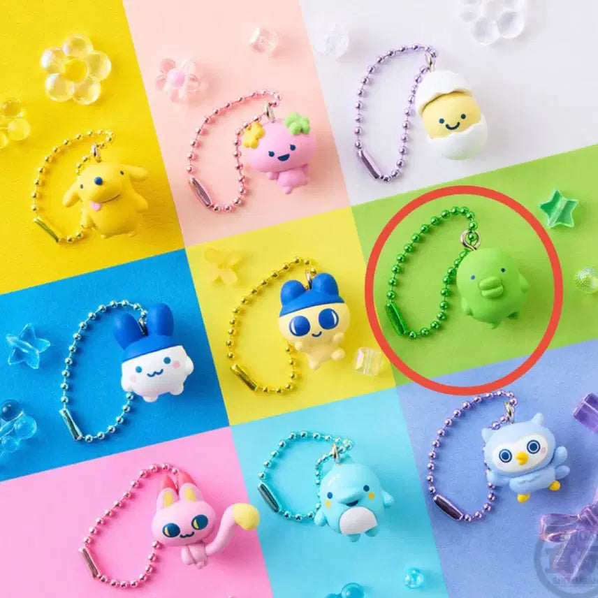 [BUNJANG] Tamagotchi Choco Box Guchipachi Mini Figure Keychain Charm / 다마고치 초코박스 [ 구치파치 주댕치 ]식완 피규어 미니어처 키링 참
