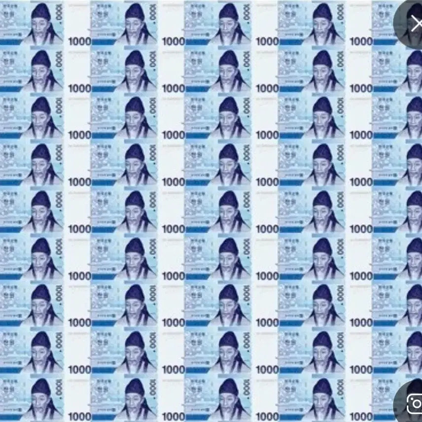 [BUNJANG] Unsealed 45-Piece 1000 Won Bill Connected Set / 미개봉 천원 연결형45매입니다
