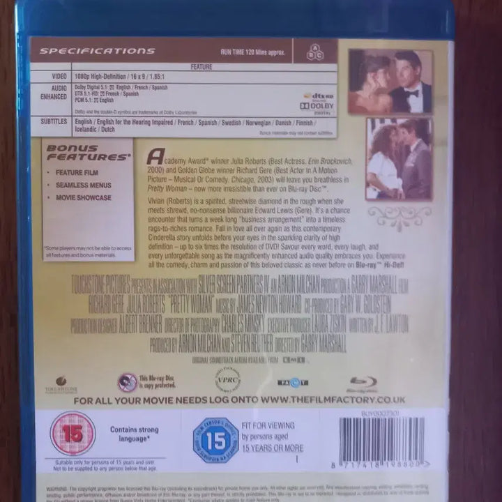 [BUNJANG] Pretty Woman North American Edition Blu-ray / 귀여운 여인 북미판 블루레이