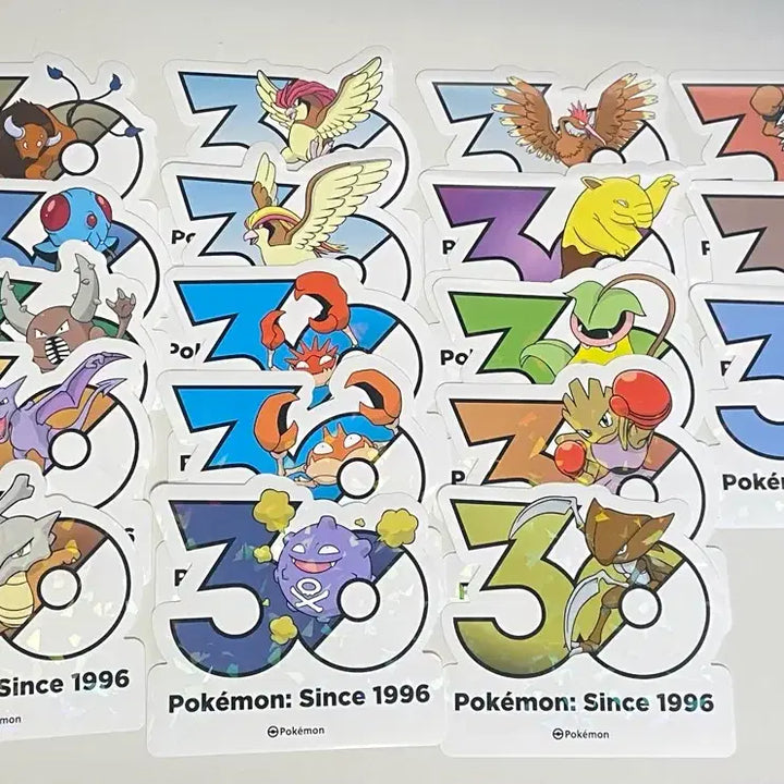 [BUNJANG] Pokemon 30th Anniversary Stickers (Gen 1-5) / 포켓몬 30주년 스티커 1 ~5세대 (5P) 판매 &amp; 교환