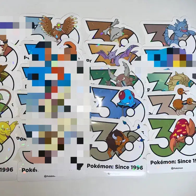 [BUNJANG] Pokemon 30th Anniversary Stickers (Gen 1-5) / 포켓몬 30주년 스티커 1 ~5세대 (5P) 판매 &amp; 교환