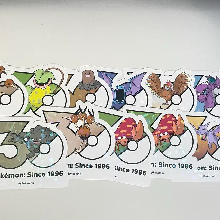 [BUNJANG] Pokemon 30th Anniversary Stickers (Gen 1-5) / 포켓몬 30주년 스티커 1 ~5세대 (5P) 판매 &amp; 교환