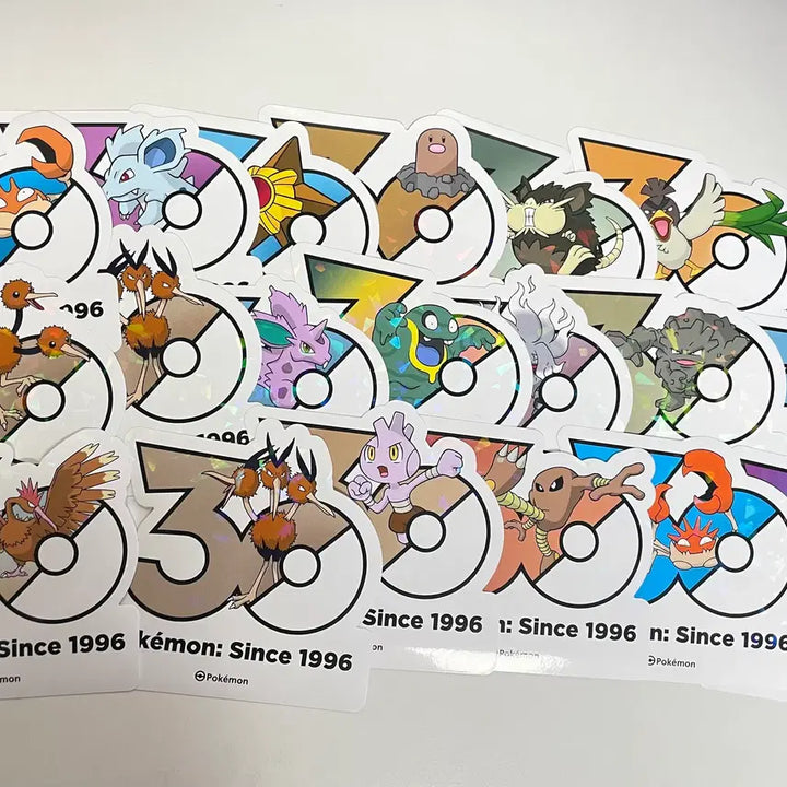 [BUNJANG] Pokemon 30th Anniversary Stickers (Gen 1-5) / 포켓몬 30주년 스티커 1 ~5세대 (5P) 판매 &amp; 교환