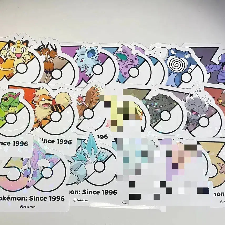 [BUNJANG] Pokemon 30th Anniversary Stickers (Gen 1-5) / 포켓몬 30주년 스티커 1 ~5세대 (5P) 판매 &amp; 교환