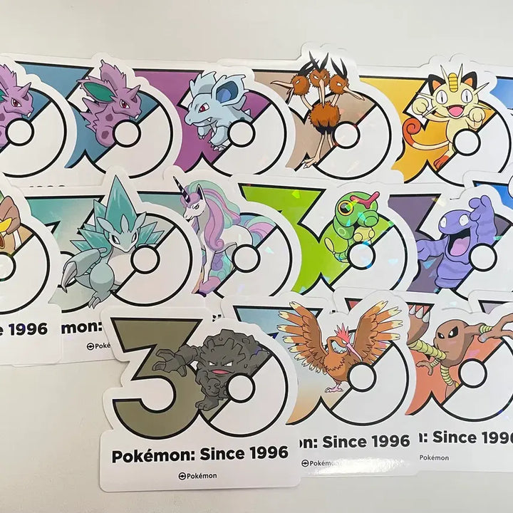 [BUNJANG] Pokemon 30th Anniversary Stickers (Gen 1-5) / 포켓몬 30주년 스티커 1 ~5세대 (5P) 판매 &amp; 교환