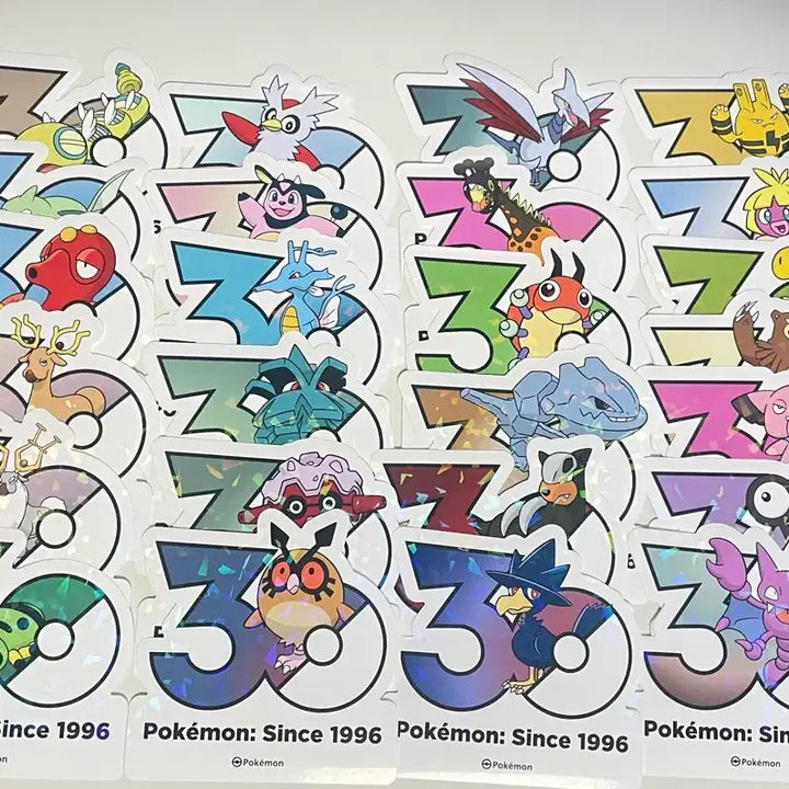 [BUNJANG] Pokemon 30th Anniversary Stickers (Gen 1-5) / 포켓몬 30주년 스티커 1 ~5세대 (5P) 판매 &amp; 교환