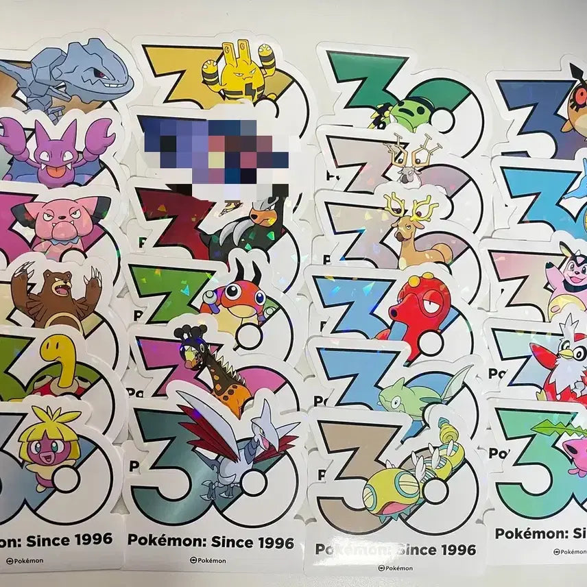 [BUNJANG] Pokemon 30th Anniversary Stickers (Gen 1-5) / 포켓몬 30주년 스티커 1 ~5세대 (5P) 판매 &amp; 교환