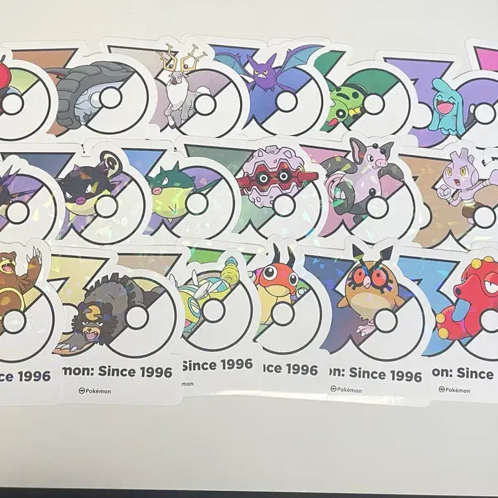 [BUNJANG] Pokemon 30th Anniversary Stickers (Gen 1-5) / 포켓몬 30주년 스티커 1 ~5세대 (5P) 판매 &amp; 교환