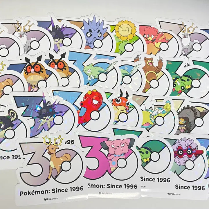 [BUNJANG] Pokemon 30th Anniversary Stickers (Gen 1-5) / 포켓몬 30주년 스티커 1 ~5세대 (5P) 판매 &amp; 교환