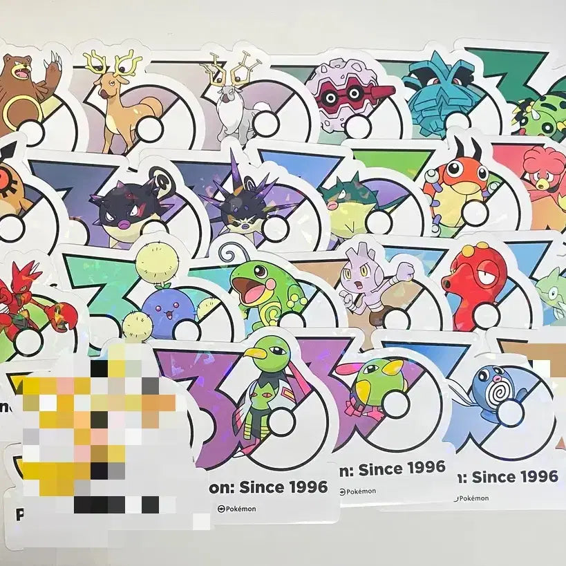 [BUNJANG] Pokemon 30th Anniversary Stickers (Gen 1-5) / 포켓몬 30주년 스티커 1 ~5세대 (5P) 판매 &amp; 교환