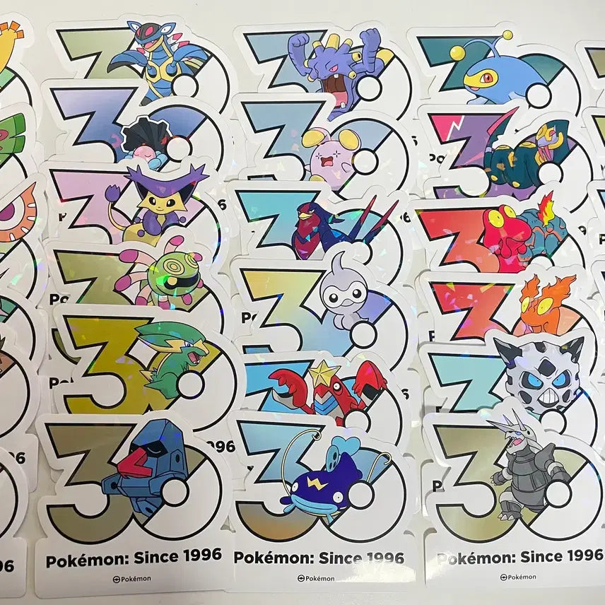 [BUNJANG] Pokemon 30th Anniversary Stickers (Gen 1-5) / 포켓몬 30주년 스티커 1 ~5세대 (5P) 판매 &amp; 교환