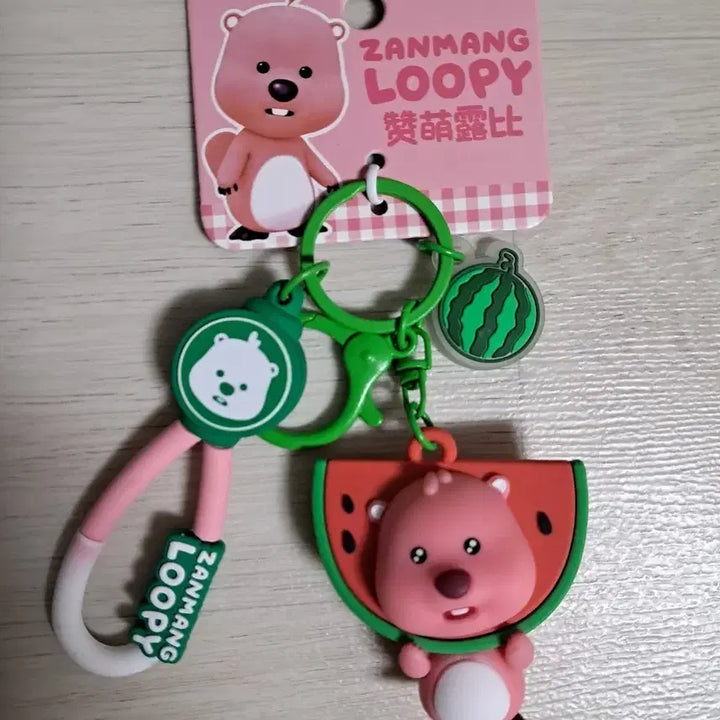 [BUNJANG] Jangmang Luffy Watermelon Keychain New / 잔망루피 수박 키링 새상품