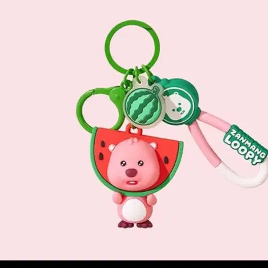 [BUNJANG] Jangmang Luffy Watermelon Keychain New / 잔망루피 수박 키링 새상품