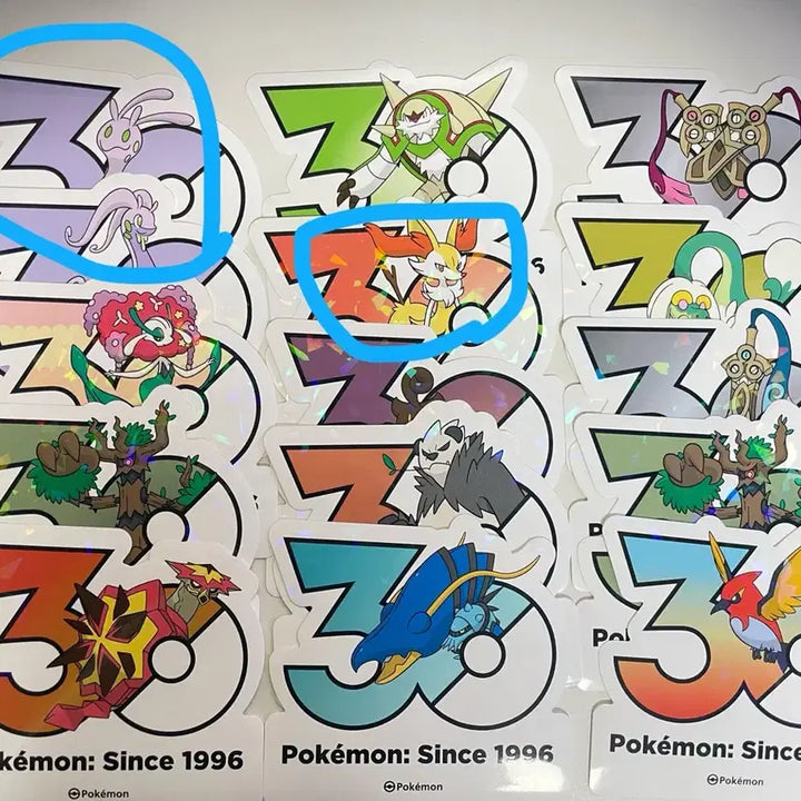 [BUNJANG] Pokemon 30th Anniversary Stickers Generations 6-9 / 포켓몬 30주년 스티커 6~9세대 ( 4p) 판매 &amp; 교환