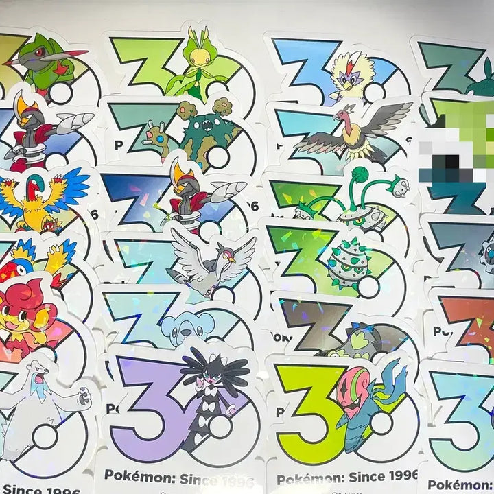 [BUNJANG] Pokemon 30th Anniversary Stickers Generations 6-9 / 포켓몬 30주년 스티커 6~9세대 ( 4p) 판매 &amp; 교환