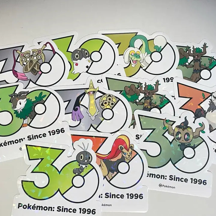 [BUNJANG] Pokemon 30th Anniversary Stickers Generations 6-9 / 포켓몬 30주년 스티커 6~9세대 ( 4p) 판매 &amp; 교환