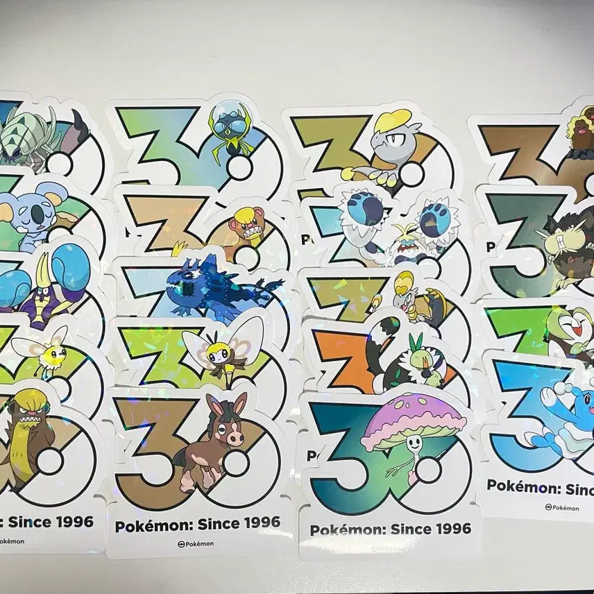 [BUNJANG] Pokemon 30th Anniversary Stickers Generations 6-9 / 포켓몬 30주년 스티커 6~9세대 ( 4p) 판매 &amp; 교환