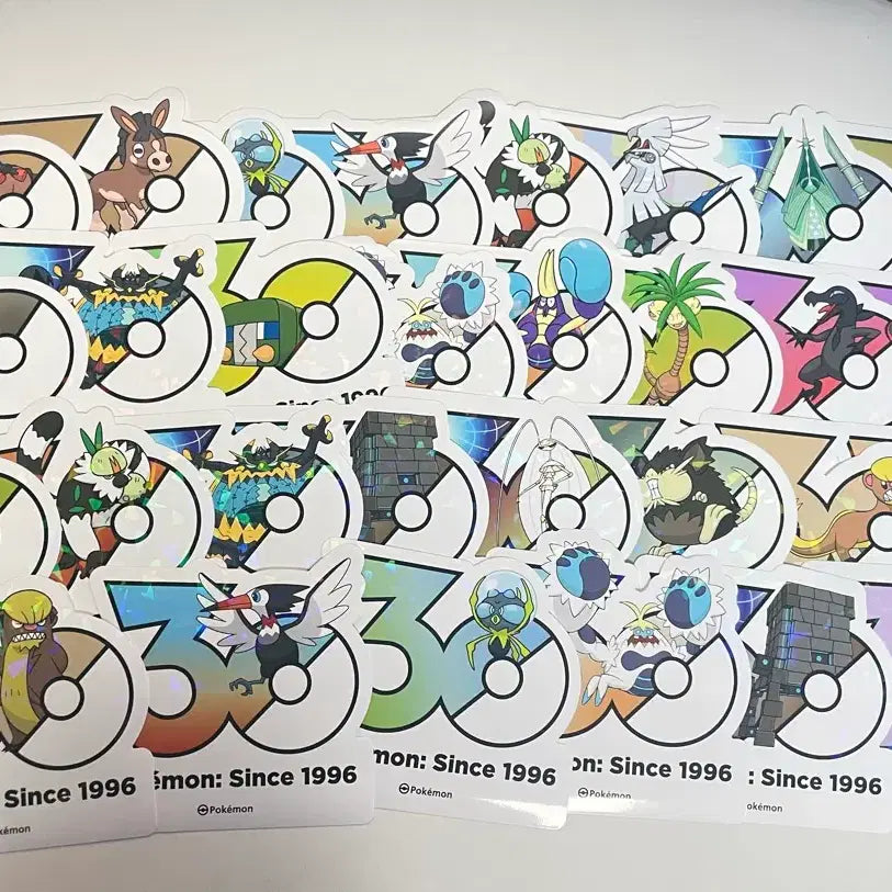 [BUNJANG] Pokemon 30th Anniversary Stickers Generations 6-9 / 포켓몬 30주년 스티커 6~9세대 ( 4p) 판매 &amp; 교환