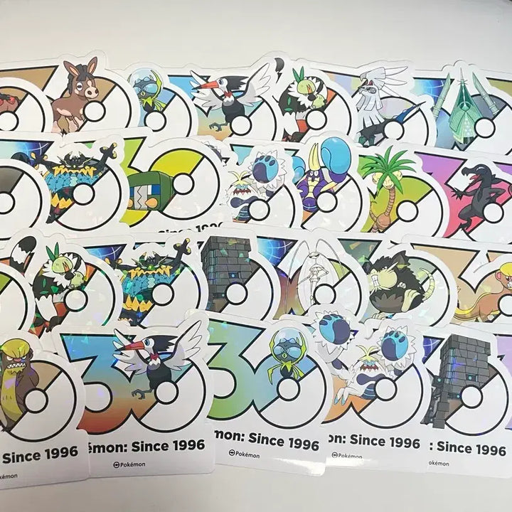 [BUNJANG] Pokemon 30th Anniversary Stickers Generations 6-9 / 포켓몬 30주년 스티커 6~9세대 ( 4p) 판매 &amp; 교환
