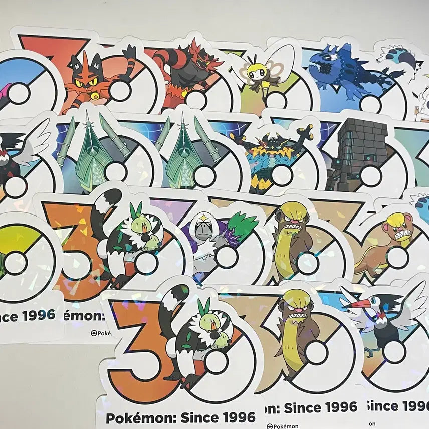 [BUNJANG] Pokemon 30th Anniversary Stickers Generations 6-9 / 포켓몬 30주년 스티커 6~9세대 ( 4p) 판매 &amp; 교환