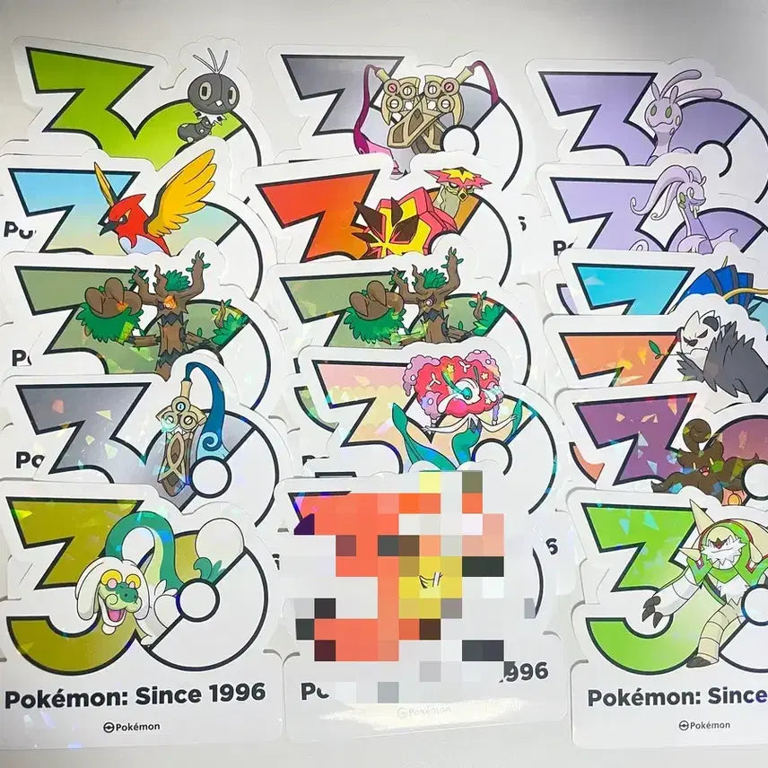 [BUNJANG] Pokemon 30th Anniversary Stickers Generations 6-9 / 포켓몬 30주년 스티커 6~9세대 ( 4p) 판매 &amp; 교환