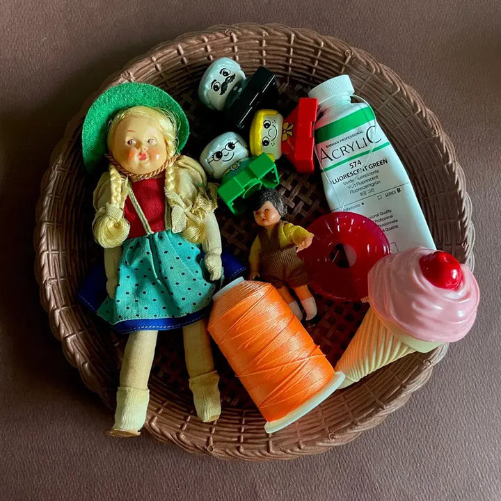 [BUNJANG] 1930s German Antique Celluloid Miniature Doll / 1930s/독일빈티지 앤틱돌 셀룰돌 미니돌(rare)