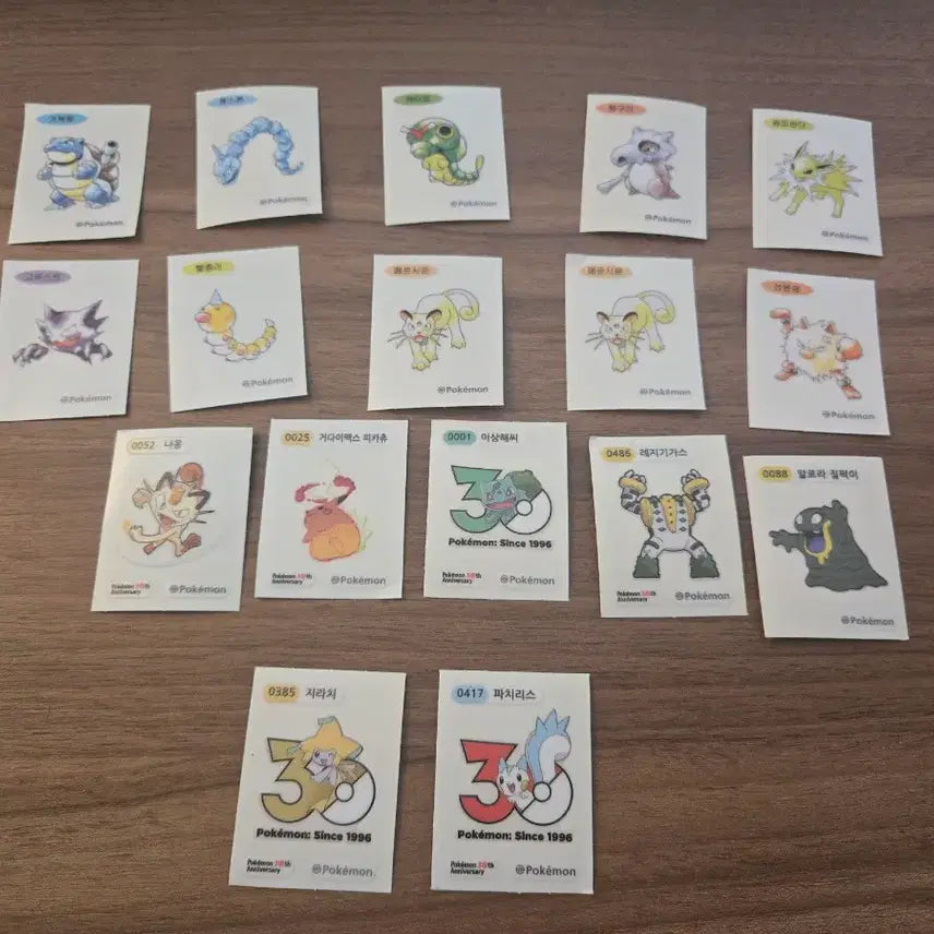 [BUNJANG] Pokemon Sticker Bundle Set / 포켓몬 띠부씰 스티커 일괄