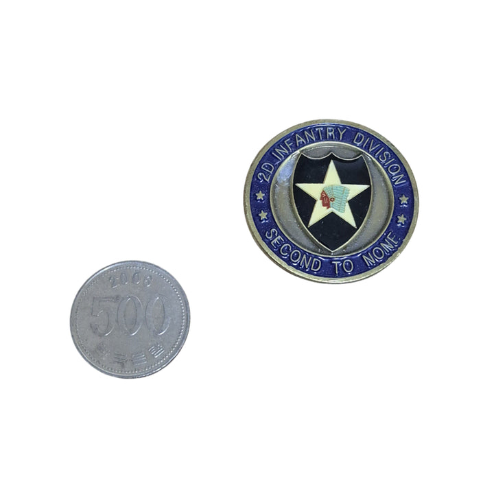 [BUNJANG] US Army 2nd Cavalry Regiment Custom Unit Coin Medal Badge / 미육군 맞춤 제2기병사단 부대코인 군대코인 기념 코인 메달 뱃지 FREE