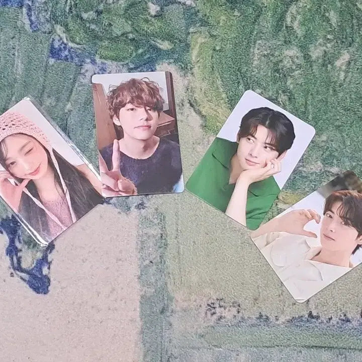 [BUNJANG] IVE Jang Wonyoung, BTS V, Cha Eunwoo Subway Photocard Bundle Set / 일괄운포1.82)아이브 장원영 /방탄 뷔/ 차은우 서브웨이 포토카드 포카