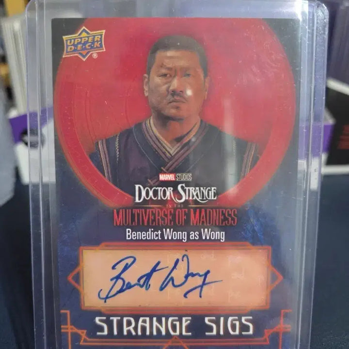 [BUNJANG] Marvel Benedict Wong Doctor Strange Autographed Card / 마블) Marvel 닥터 스트레인지 베네딕트 웡 오토