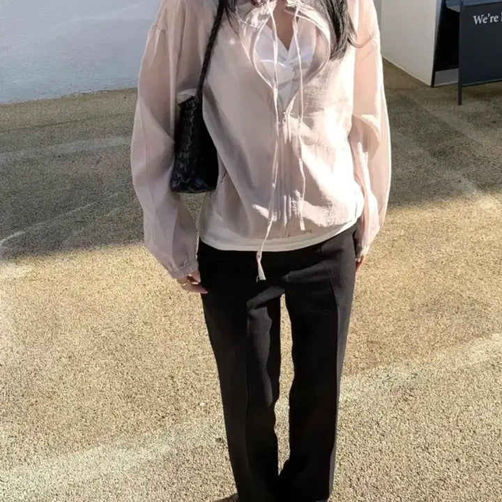 [BUNJANG] Frilly Classic Tailored Slacks - Black, M / 프릴리 클래식 테일러드 슬랙스 