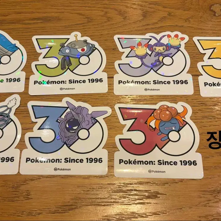 [BUNJANG] Pokemon 30th Anniversary Stickers: Floatzel, Vaporeon, Vanilluxe, Excadrill / 포켓몬 30주년 스티커 판매 플로젤 브이젤 바닐프티 엑스라이즈