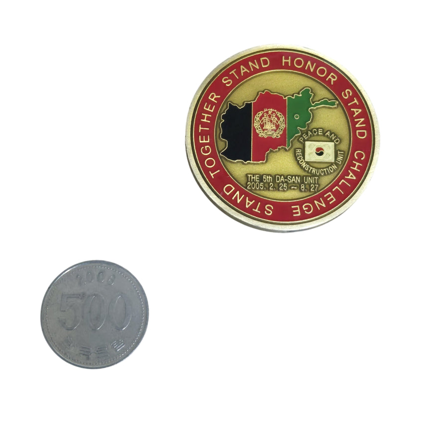 [BUNJANG] Republic of Korea Army Dasan Unit Commemorative Coin Medal Badge / 국군 다산부대 부대코인 군대코인 부대마크 기념 코인 메달 뱃지 (FREE