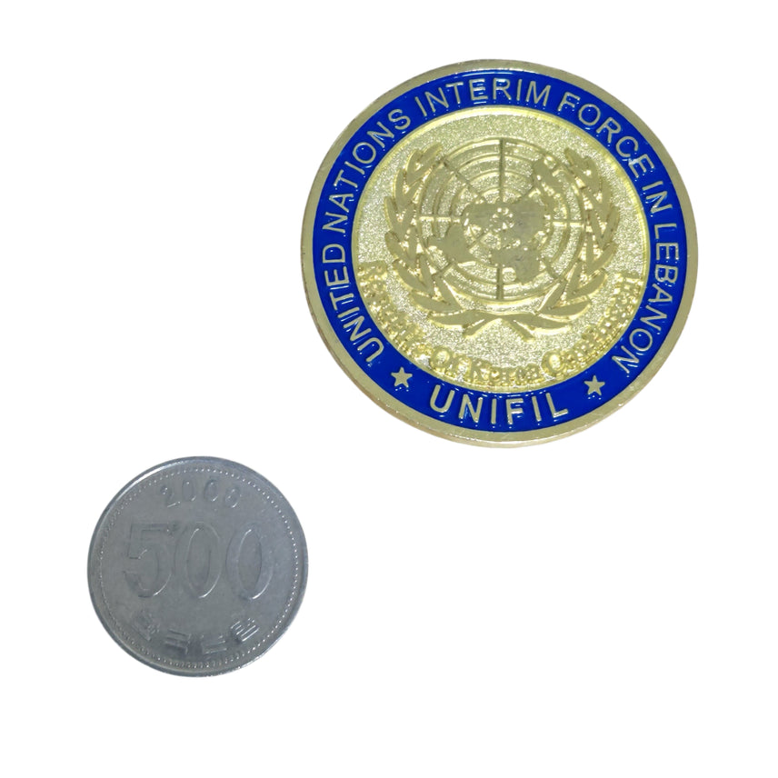 [BUNJANG] Republic of Korea Armed Forces Lebanon Peacekeeping Unit Unit Coin Medal Badge / 국군 레바논 평화유지단 부대코인 군대코인 기념 코인 메달 뱃지 (FREE