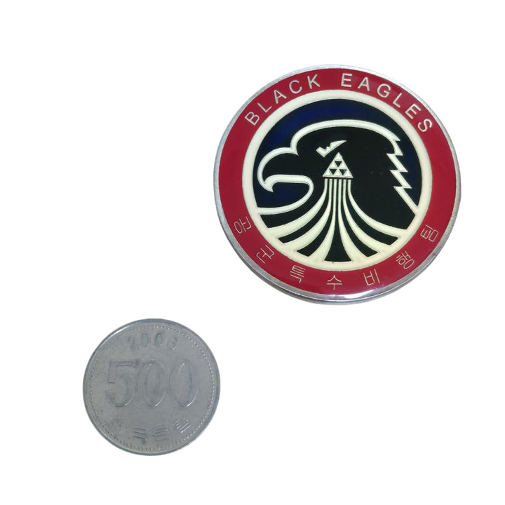 [BUNJANG] ROK Air Force Black Eagles Aerobatic Team Unit Coin Military Medal / 공군 특수비행팀 블랙이글스 부대코인 군대코인 기념 코인 메달 (FREE)