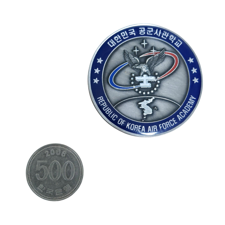 [BUNJANG] Air Force Academy Unit Coin Military Medal Badge / 공군사관학교 부대코인 군대코인 부대마크 기념 코인 메달 뱃지 (FREE)