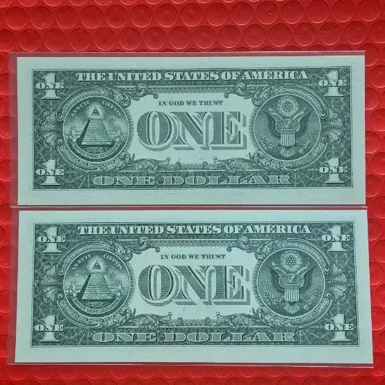 [BUNJANG] 1 Dollar Star Note (Supplement) Unused Sequential Pair / 1달러스타노트 (보충권)2연번 완전미사용