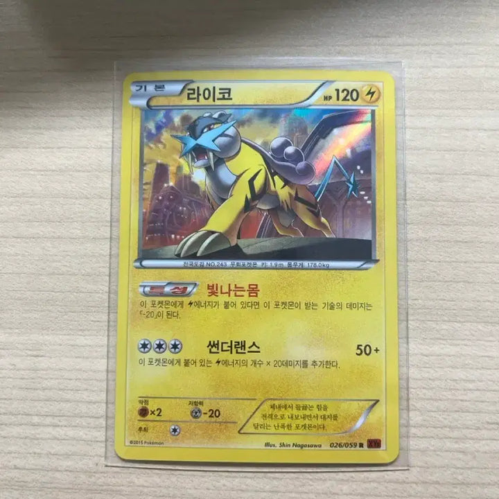 [BUNJANG] Pokemon Card Raikou XY8 / 포켓몬카드 라이코 xy8