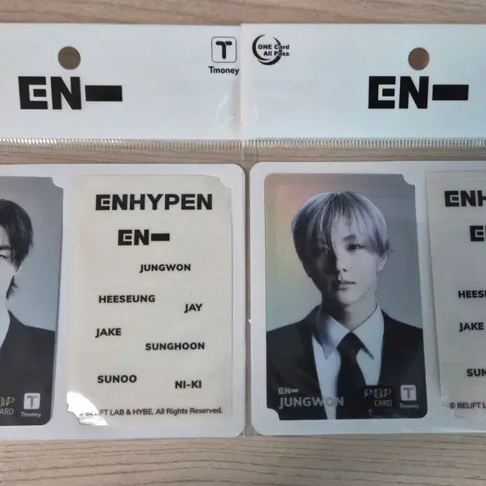 [BUNJANG] Enhypen T-money Jungwon Sunghoon Bundle Set / 엔하이픈 교통카드 티머니 정원 성훈 양도