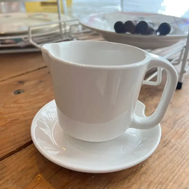 [BUNJANG] Brabantia Vintage Belgian Milk Creamer with Saucer / 벨기에 빈티지 브라반티아 밀크크리머