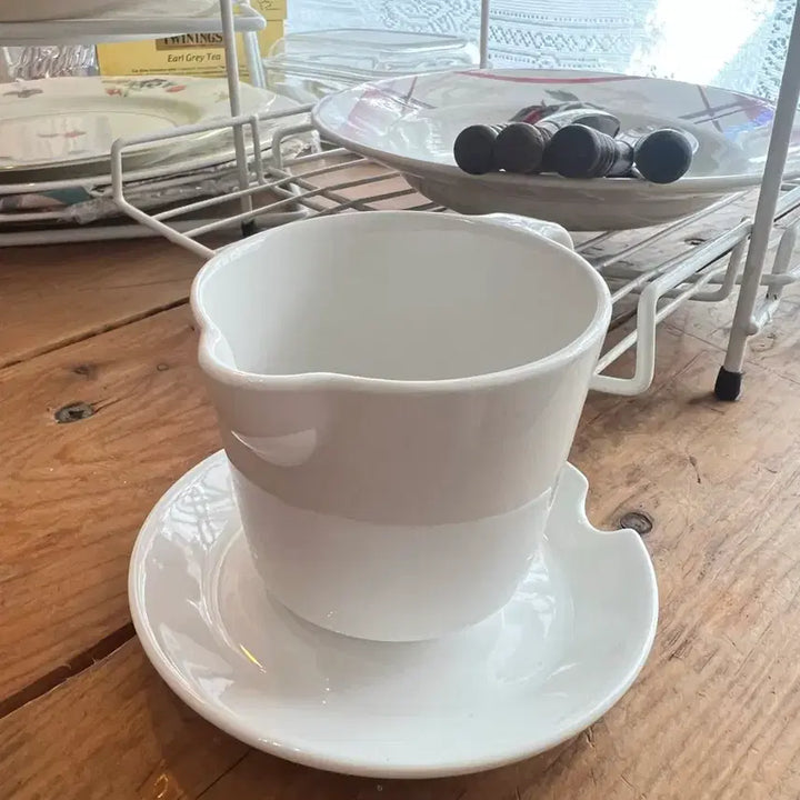 [BUNJANG] Brabantia Vintage Belgian Milk Creamer with Saucer / 벨기에 빈티지 브라반티아 밀크크리머
