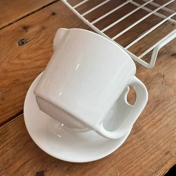 [BUNJANG] Brabantia Vintage Belgian Milk Creamer with Saucer / 벨기에 빈티지 브라반티아 밀크크리머