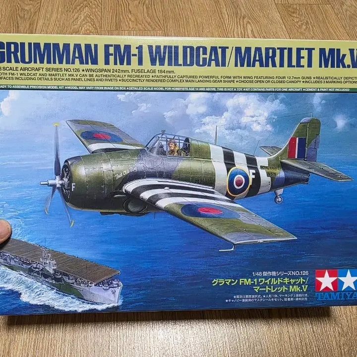 [BUNJANG] Tamiya 1/48 Grumman FM-1 Wildcat / Martlet Mk.V Aircraft Model Kit / 타미야 1/48 그루먼 FM-1 와일드캣 / 마틀렛 Mk.V