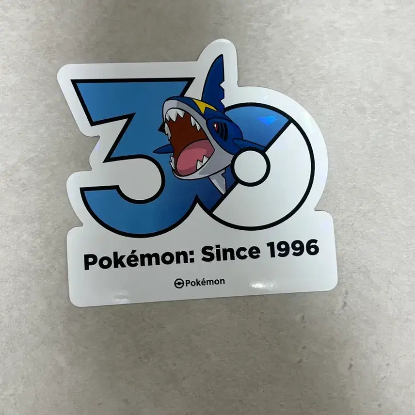 [BUNJANG] Pokemon 30th Anniversary Sharknia Sticker / 샤크니아 포켓몬 30주년 스티커 올리브영
