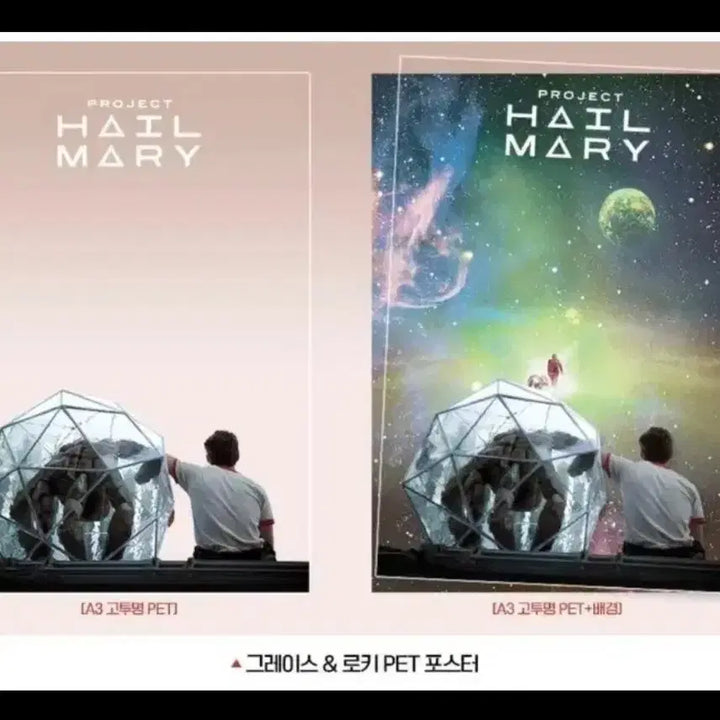 [BUNJANG] Project Hail Mary PET Poster Set (3 Types) / 3개 세트) 프로젝트 헤일메리 pet 포스터 아스트로파지 채집키트 굿즈